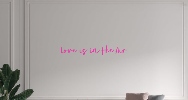 Custom text: Love is in the Air